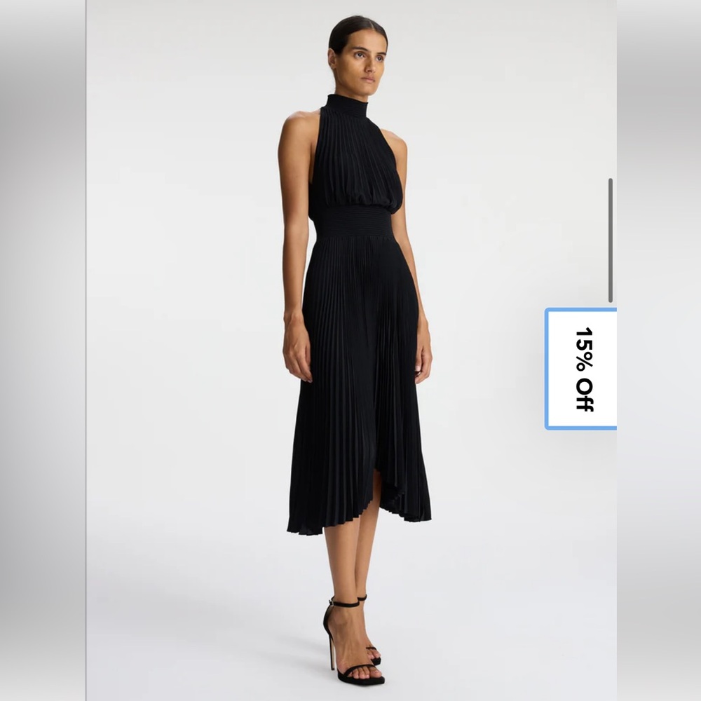 A.L.C. Renzo Matte Pleated Dress